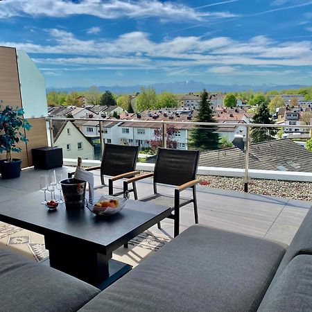 Penthouse Apartment Mit Alpenblick Friedrichshafen Esterno foto